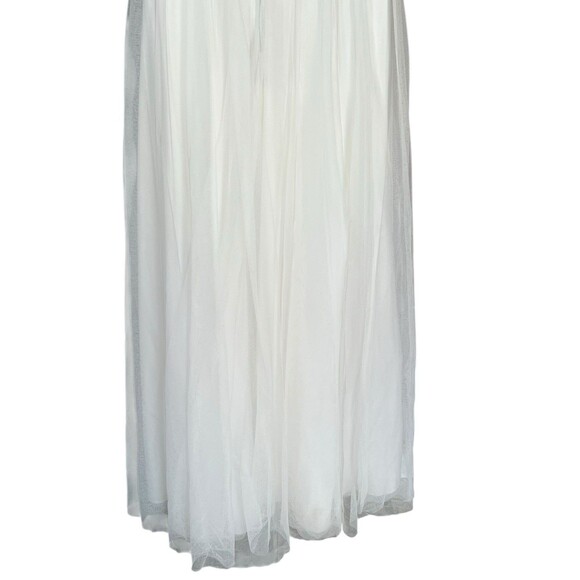 VTG‎ Full Length A-Line Prom Dress Juniors 9 Mesh Rhinestones Princess 90s Y2K - Picture 8 of 13